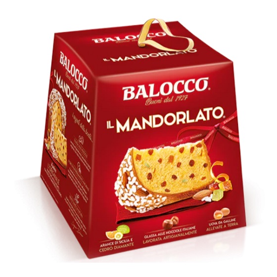 Панеттоне миндальный 1000 г, Panettone mandorlato Balocco 1000 g