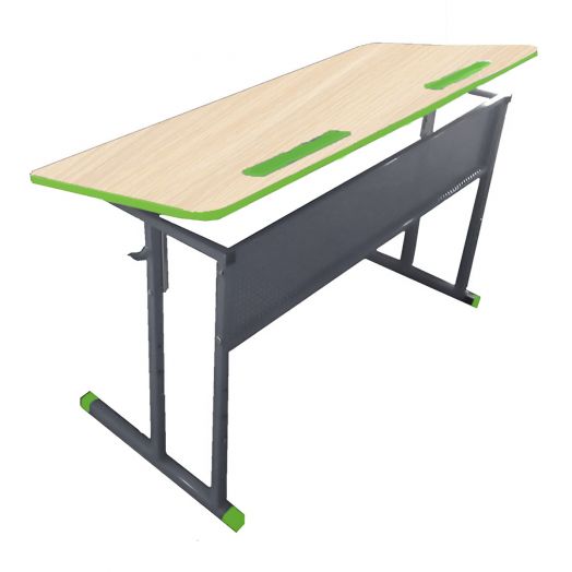 ЛСОШ-19 Стол ученический 2-местный регулируемый по высоте и наклону столешницы (ЛДСП Дуб)