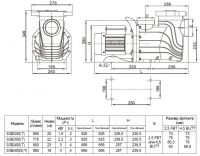 Насос (2,2кВт 380B 39,8 м3/ч h 8м в.ст.) Mayer Schwimmbad LX SGE300T