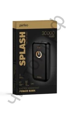 Моб. заряд. устрой. Perfeo Powerbank 30000 mah+Micro usb/In Micro usb, Type-C/Out Type-C 2.1A, USB 1 А, 2.1A/ Black PF_B4300