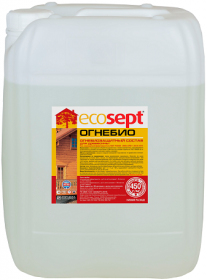 Огнебиозащита для Древесины Ecosept Огнебио 5кг 2-я Группа Защиты, Бесцветный, Красный / Экосепт Огнебио.