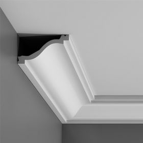 Карниз Гладкий Orac Decor С331 Д200xШ13.5xВ6.4 см Лепнина из Полиуретана / Орак Декор.