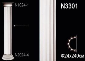 Ствол Полуколонны Perfect N3301 240x24 см /Перфект.