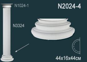 База Колонны Perfect N2024-4W 44x16x44 см /Перфект.