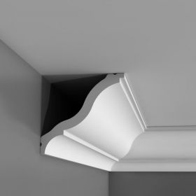 Карниз Гладкий Orac Decor CB503 Д200xШ9.2xВ8.2 см Лепнина из Дюрополимера / Орак Декор.