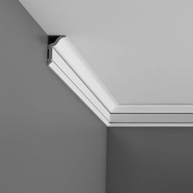 Карниз Гладкий Orac Decor CX141 Д200xШ3.1xВ5.9 см Лепнина из Дюрополимера / Орак Декор.