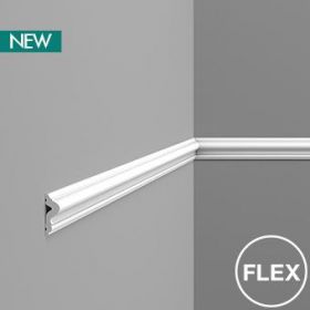 Молдинг Гибкий Orac Decor PX175F Д200хШ1.7хВ5 см Лепнина из Дюрополимера / Орак Декор.