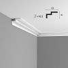 Карниз Гладкий Orac Decor С390 Д200xШ10xВ6 см Лепнина из Полиуретана / Орак Декор.