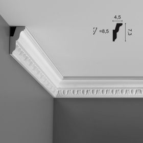 Карниз с Орнаментом Orac Decor С212 Д200xШ4.5xВ7.3 см Лепнина из Полиуретана / Орак Декор.