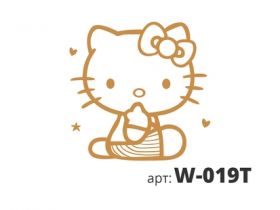 Печать-Штамп STMDECOR HELLO KITTY W-019T d160 мм.