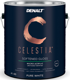 Краска для Стен и Потолков Denalt 4101 Celestia New 1л Матовая, Супер Моющаяся.