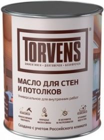 Масло для Стен и Потолков Torvens 1л Орех Универсальное для Внутренних Работ / Торвинс.
