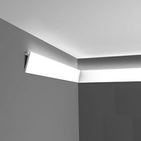 Карниз для Скрытого Освещения Orac Decor SX179 Д200xШ2.9xВ9.7 см Лепнина из Дюрополимера / Орак Декор.