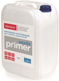 Грунт Bayramix Primer Astarfix 5л Глубокого Проникновения для Внутренних и Наружных Работ.