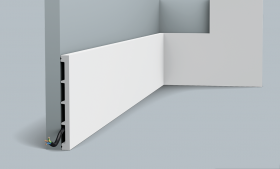 Плинтус Orac Decor SX168 Square Д200xШ1.4xВ15.1 см Лепнина из Дюрополимера / Орак Декор.