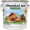 Средство для Защиты Древесины Здоровый Дом 9л Орех, Алкидная для Внутренних и Наружных Работ.