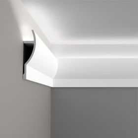 Карниз Гладкий Orac Decor C372 Д200xШ7xВ28 см Лепнина / Орак Декор.