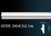 Молдинг Perfect AD308F Гибкий Д240xШ2.1xВ6.5 см /Перфект.