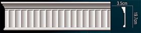 Молдинг Perfect AC268 Д240xШ3.5xВ19.7 см /Перфект.