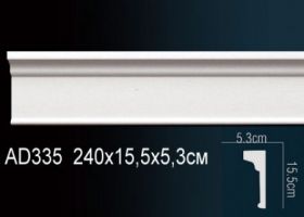 Молдинг Perfect AD335 Д240xШ5.3xВ15.5 см /Перфект.