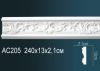 Молдинг Perfect AC205F Гибкий Д240xШ2.1xВ13 см /Перфект.