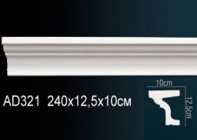 Молдинг Perfect AD321 Д240xШ10xВ12.5 см /Перфект.