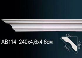 Карниз Потолочный Perfect AB114 Д240xШ4.6xВ4.6 см /Перфект.