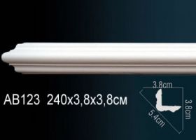 Карниз Потолочный Perfect AB123 Д240xШ3.8xВ3.8 см /Перфект.
