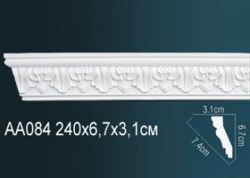 Карниз Потолочный Perfect AA084 Д240xШ3.1xВ6.7 см /Перфект.