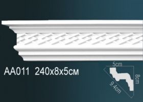 Карниз Потолочный Perfect AA011 Д240xШ5xВ8 см /Перфект.