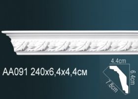 Карниз Потолочный Perfect AA091 Д240xШ4.4xВ6.4 см /Перфект.