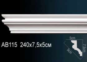 Карниз Потолочный Perfect AB115 Д240xШ5xВ7.5 см /Перфект.