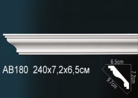 Карниз Потолочный Perfect AB180 Д240xШ6.5xВ7.2 см /Перфект.
