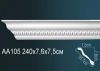 Карниз Потолочный Perfect AA105F Гибкий Д240xШ7.5xВ7.6 см /Перфект.