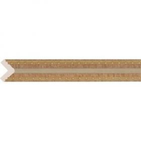 Багет Cosca Угол 25 Ясень Золотистый C1025/5 (BR325) Д2400хШ45хТ45 мм / Коска.