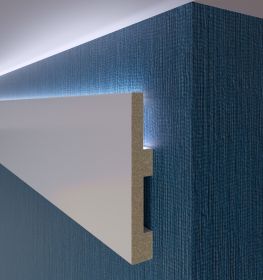 Карниз LED Evrowood М06 Д2000хВ80хШ18 мм / Евровуд.