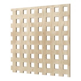 Перфорированная Панель Cosca Квадро 10-20 ХДФ Клён В1030хШ695 мм / Коска.