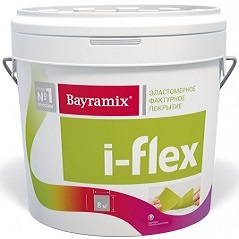 Декоративная Штукатурка Bayramix I-Flex 14кг №094, Колеруемая, Эластичная для Фасадов и Интерьеров Фракция 0,7-1,2 мм.