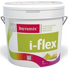 Декоративная Штукатурка Bayramix I-Flex 14кг №096, Колеруемая, Эластичная для Фасадов и Интерьеров Фракция 0,7-1,2 мм.