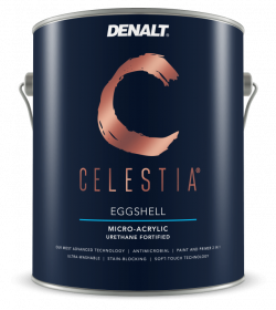 Краска для Стен и Потолков Denalt 4201 Celestia Eggshell 0.946л "Яичная Скорлупа", Супер Моющаяся.