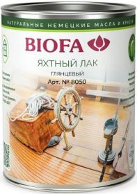 Лак Яхтный Biofa 8050 0.4л 8010 Цикада на Основе Масла, Глянцевый / Биофа 8050.