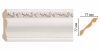 Плинтус Потолочный Decomaster 154-60 В77хШ77хД2400 мм / Декомастер.