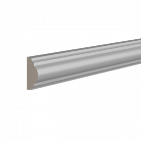 Молдинг Ultrawood U 0003 p (Белый-Крашенный) Д2000хВ25хТ12 мм / Ультравуд.