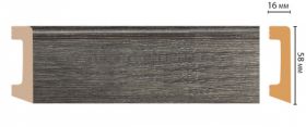 Плинтус Напольный Decomaster D234-87ДМ В58хШ16хД2400 мм / Декомастер.