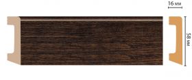 Плинтус Напольный Decomaster D234-966ДМ В58хШ16хД2400 мм / Декомастер.