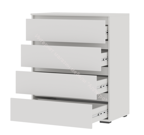 Комод "Хелен" КМ 02 802 4 ящика (Белый)