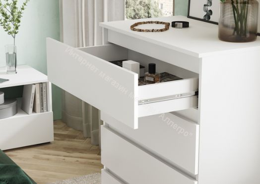 Комод "Хелен" КМ 02 802 4 ящика (Белый)