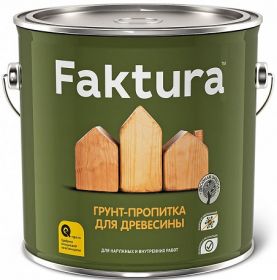 Грунт-Пропитка для Дерева Faktura 0.7л с Защитой от Биопоражений на Органической Основе / Фактура