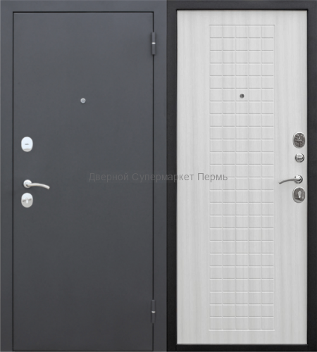 Дверь в квартиру беленый дуб  венге утепленная Гарда муар 8мм