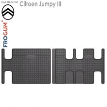 Коврики Citroen Jumpy III от 2016 -  3-й ряд в салон резиновые Frogum (Польша) - 2 шт.